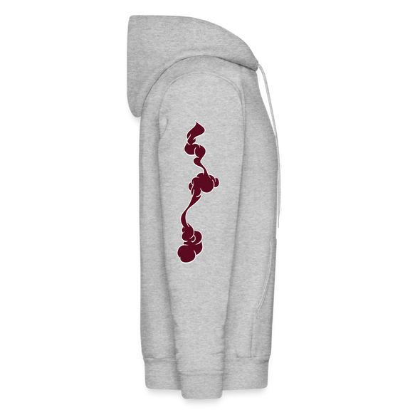 VYN “Let Your Fire Burn” Original Hoodie (maroon) - heather gray