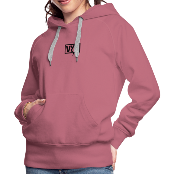 VYN Women’s Hoodie Dark print - mauve