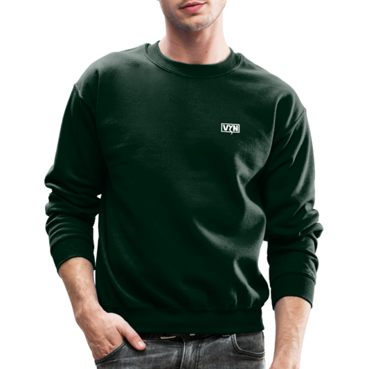 VYN Crewneck Sweatshirt (white logo) - forest green