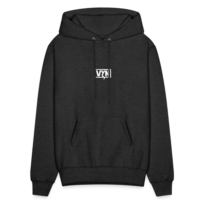 VYN Men's Hoodie white logo - charcoal grey