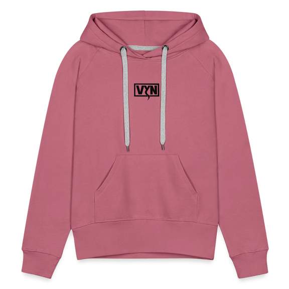 VYN Women’s Hoodie Dark print - mauve