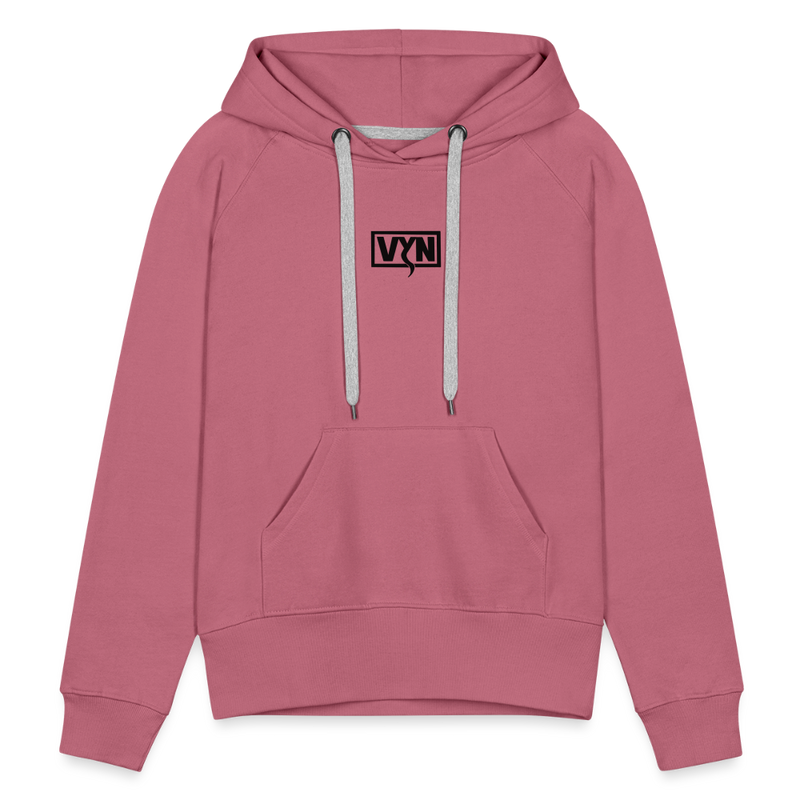 VYN Women’s Hoodie Dark print - mauve