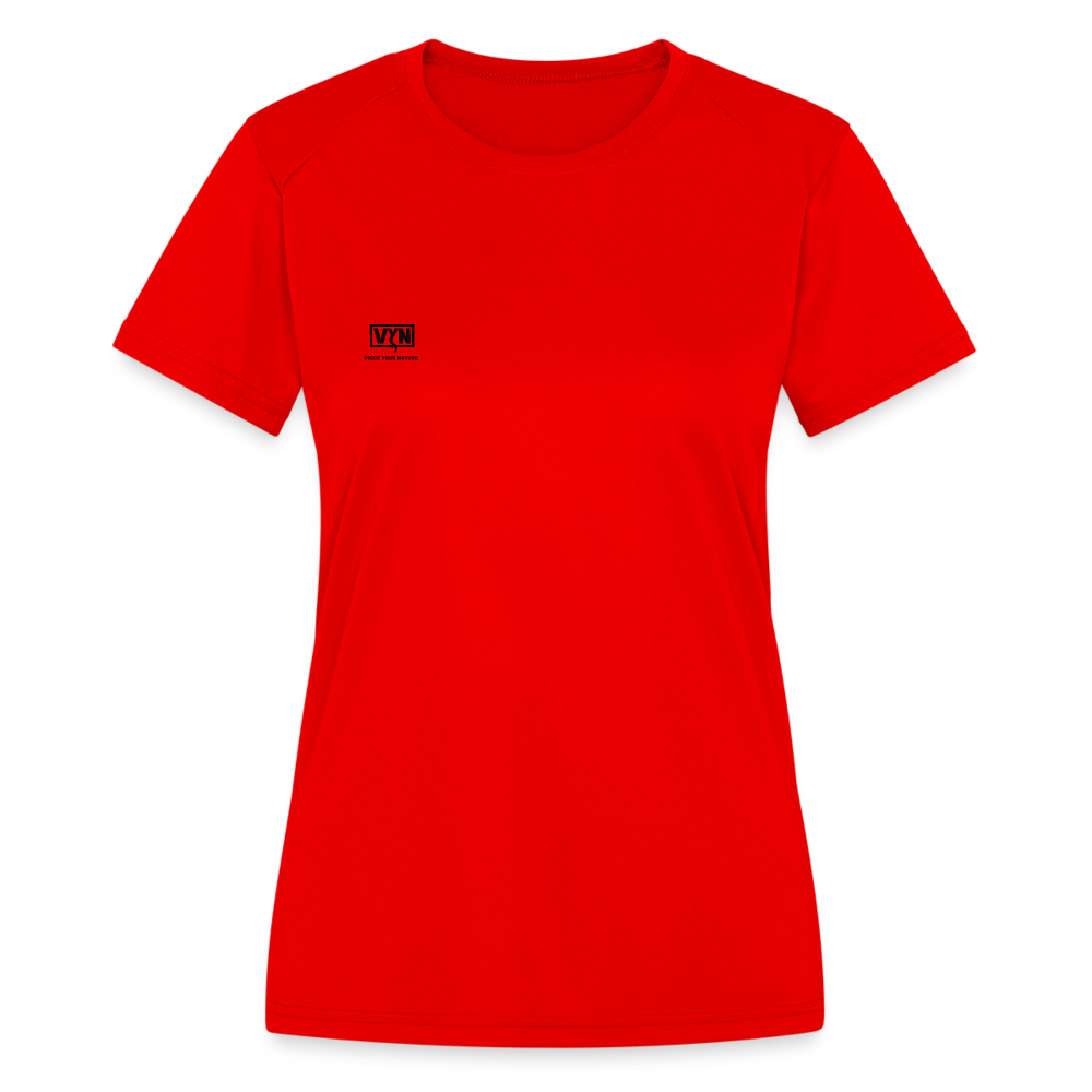 VYN Women's Moisture Wicking Performance T-Shirt - red