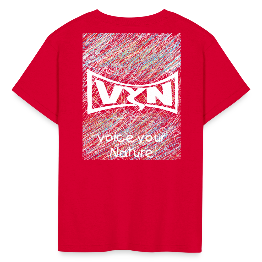 VYN “outside the lines” Kids' T-Shirt - red