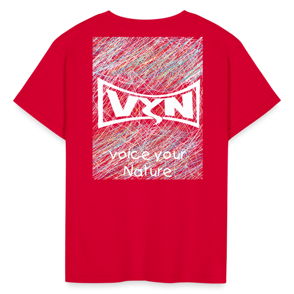 VYN “outside the lines” Kids' T-Shirt - red