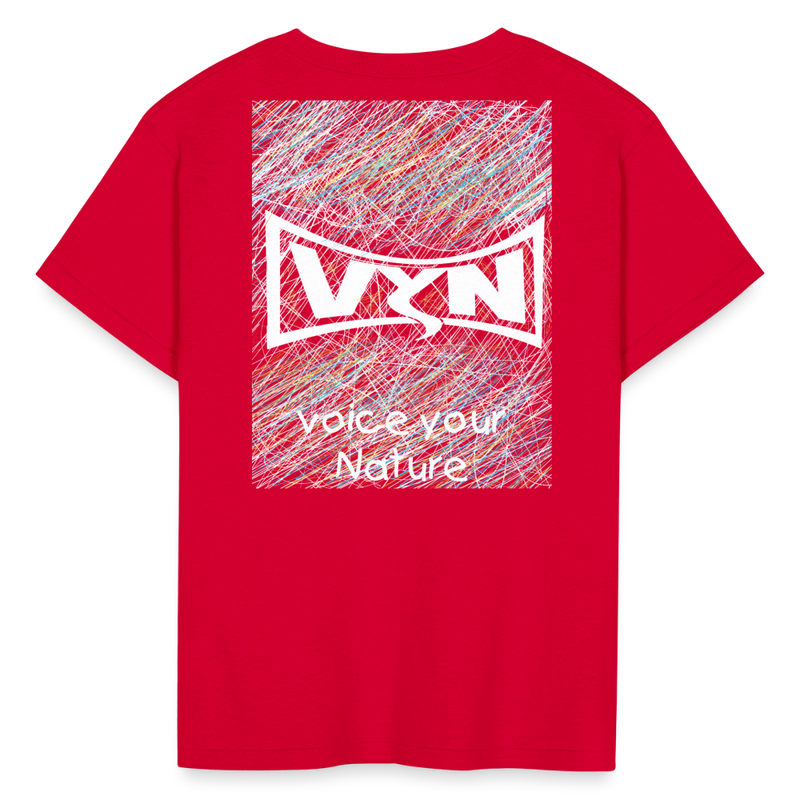 VYN “outside the lines” Kids' T-Shirt - red