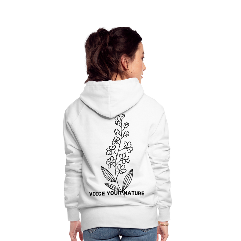 VYN Women’s Hoodie Dark print - white