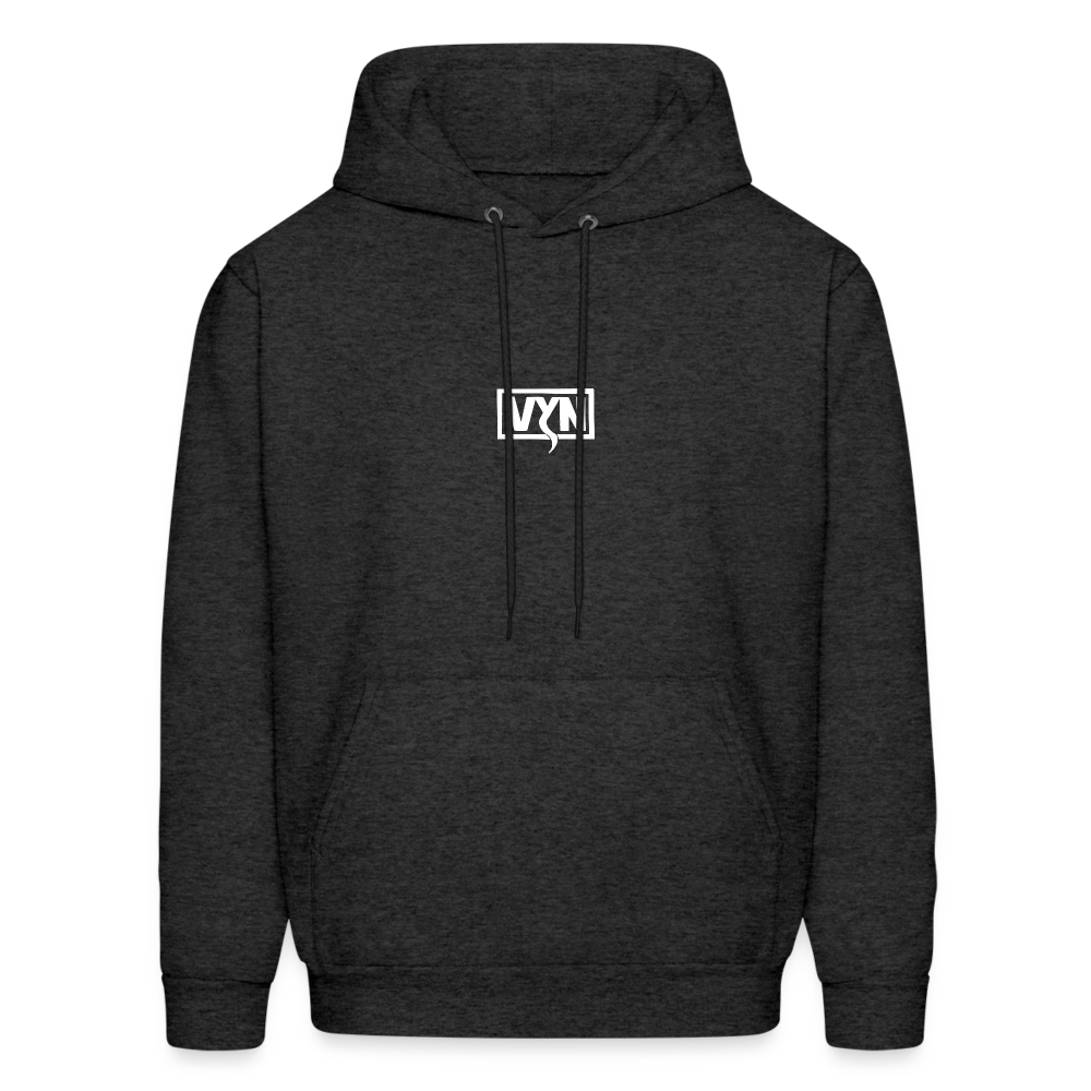 VYN Men's Hoodie white logo - charcoal grey