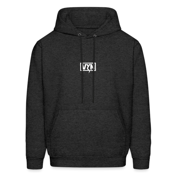 VYN Men's Hoodie white logo - charcoal grey