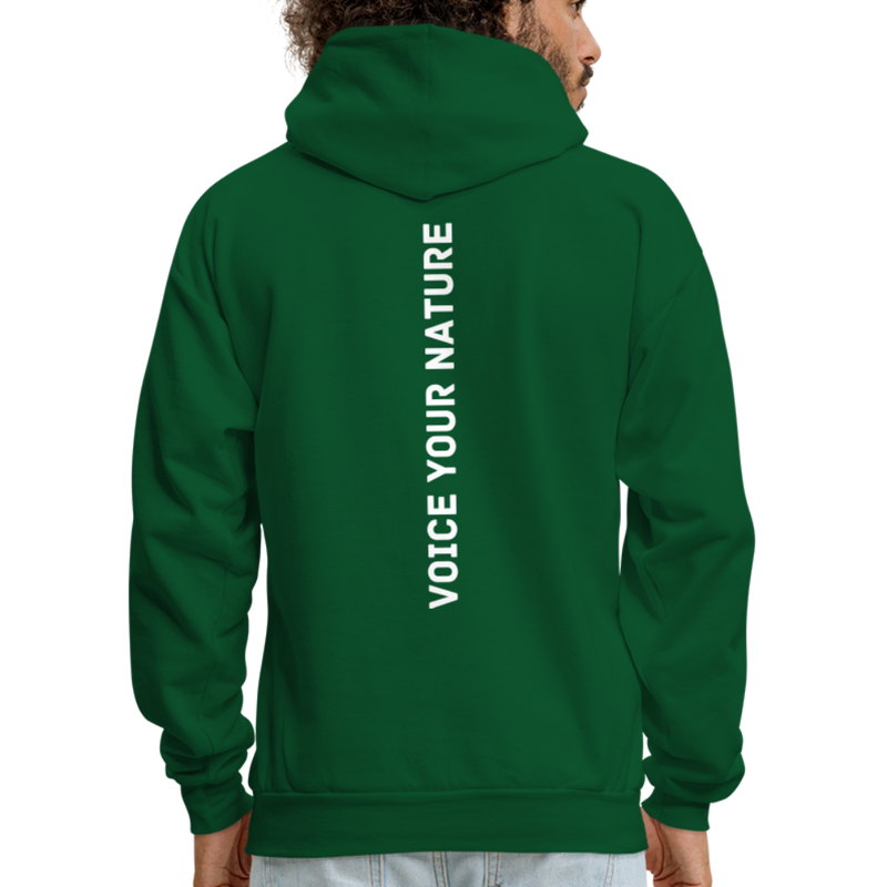 VYN Men's Hoodie white logo - forest green