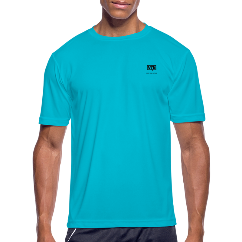 VYN Men’s Moisture Wicking Performance T-Shirt - turquoise