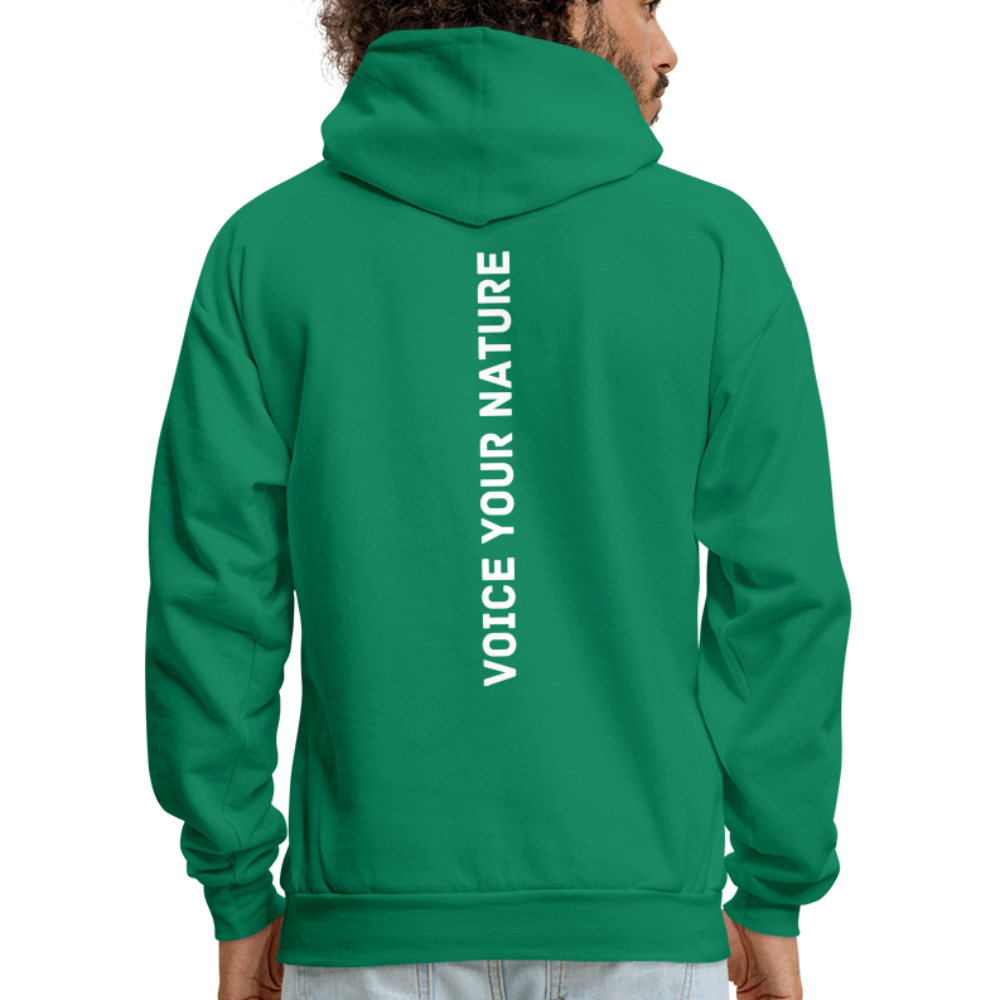 VYN Men's Hoodie white logo - kelly green