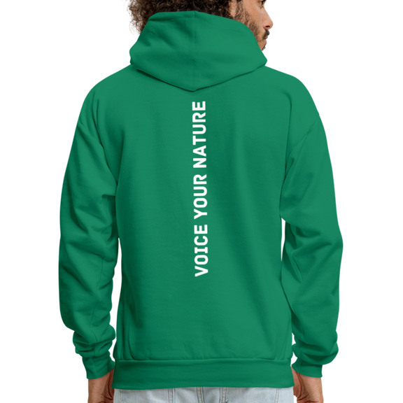 VYN Men's Hoodie white logo - kelly green