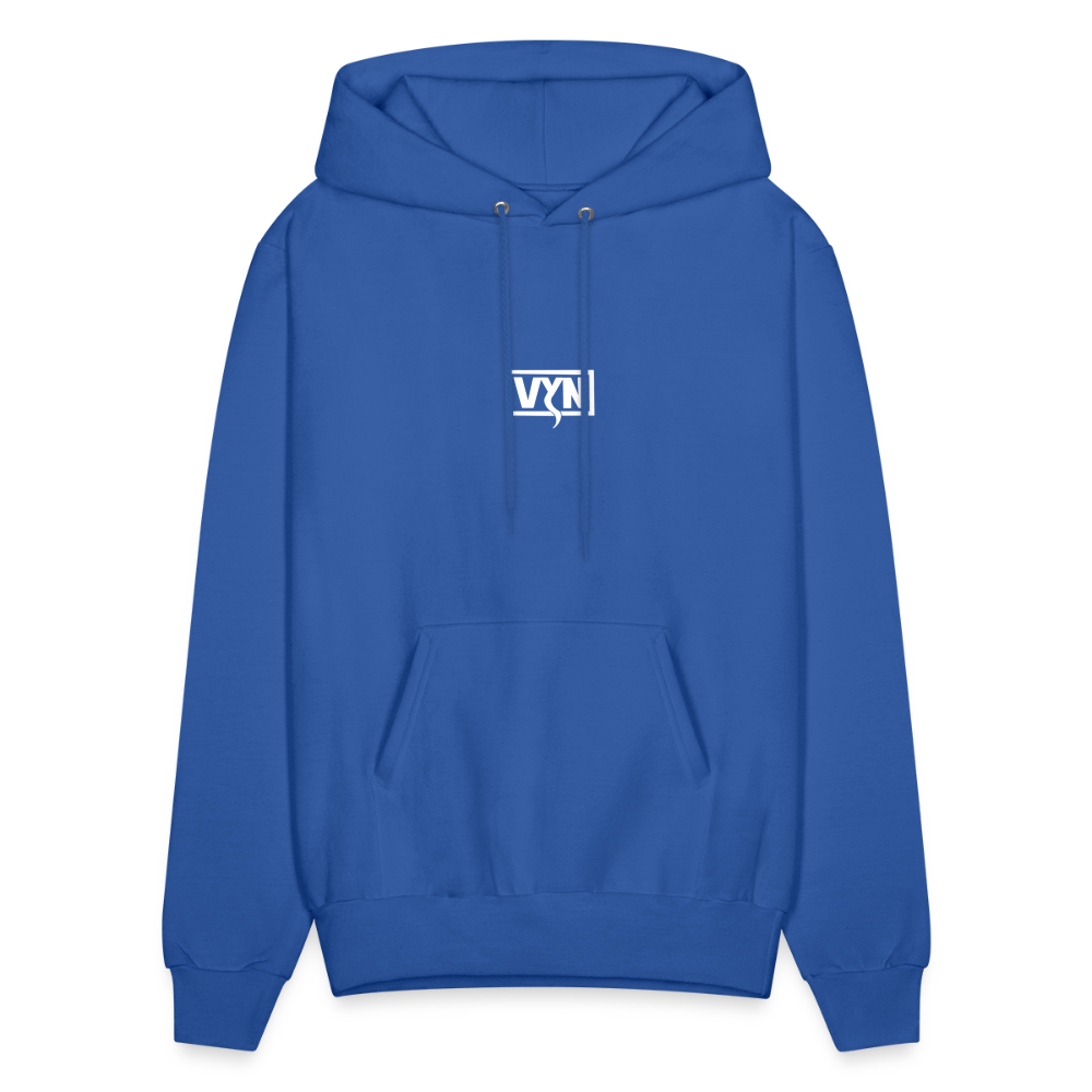 VYN Men's Hoodie white logo - royal blue