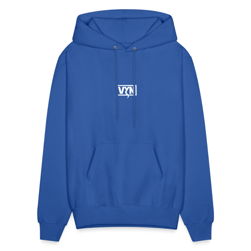 VYN Men's Hoodie white logo - royal blue