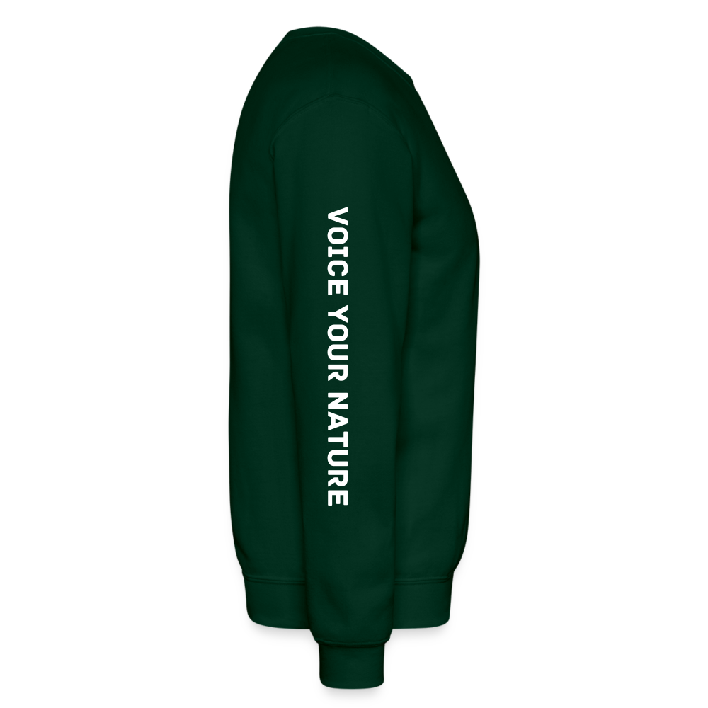 VYN Crewneck Sweatshirt (white logo) - forest green