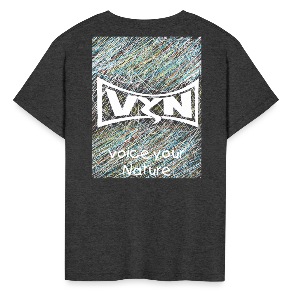 VYN “outside the lines” Kids' T-Shirt - heather black