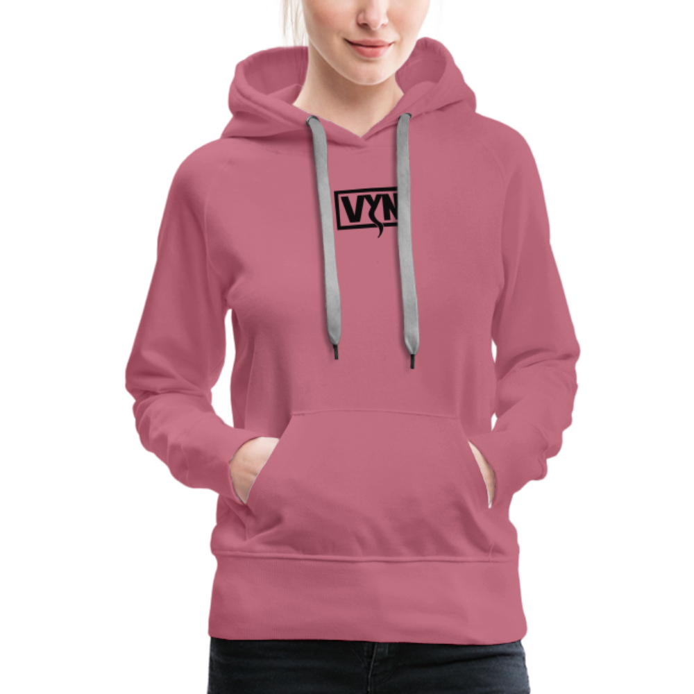 VYN Women’s Hoodie Dark print - mauve