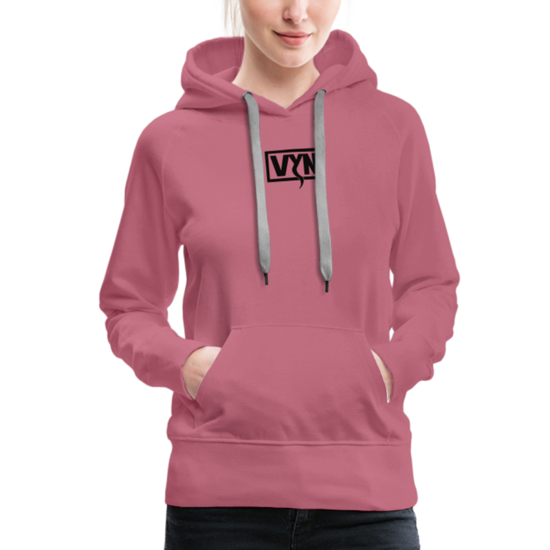 VYN Women’s Hoodie Dark print - mauve