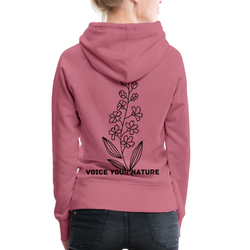 VYN Women’s Hoodie Dark print - mauve