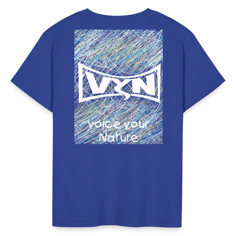 VYN “outside the lines” Kids' T-Shirt - royal blue